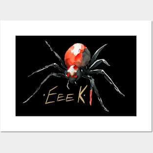 Creepy Spider Eeek Posters and Art